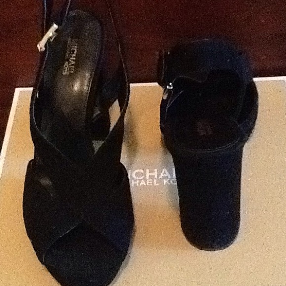 Michael Kors NWT real suede platform shoes - Picture 1 of 5